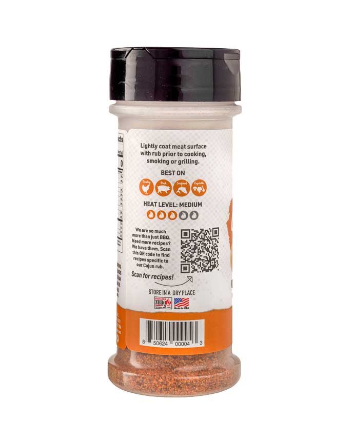 Cajun Gluten Free Keto Friendly Natural BBQ Rub 4 oz | Pack of 3